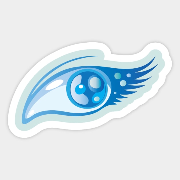 Blue Eye Sticker by martinussumbaji